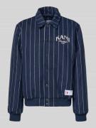 KARL KANI College-Jacke mit Label-Stitching in Hellblau, Größe L