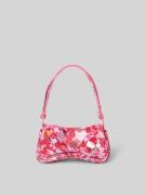 Diesel Shoulder Bag mit Label-Applikation in Pink, Größe 1