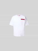 Diesel T-Shirt mit Label-Print in Weiss, Größe S