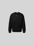 Diesel Sweatshirt mit gerippten Abschlüssen in Black, Größe S