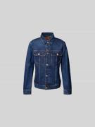 Diesel Jeansjacke mit Knopfleiste in Jeansblau, Größe L