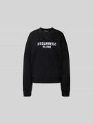 Dsquared2 Oversized Sweatshirt mit Label-Print in Black, Größe XS