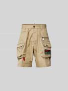 Dsquared2 Loose Fit Cargoshorts mit Label-Patch in Beige, Größe 52