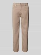 Emporio Armani Stoffhose mit 5-Pocket-Design in Beige, Größe 36
