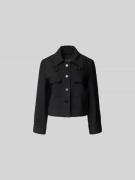 Joseph Jacke aus Viskose-Woll-Mix in Black, Größe 42