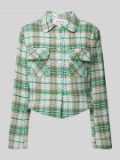 Be Pure Dutch Blazer mit Gitterkaro in Mint, Größe XS