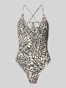 Barts Badeanzug mit abgerundetem V-Ausschnitt Modell 'NASSA' in Offwhi...