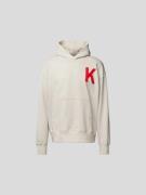 Kenzo Oversized Hoodie mit Känguru-Tasche in Sand, Größe M