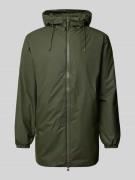 RAINS Parka mit Zweiwege-Reißverschluss Modell 'LOHJA' in Oliv, Größe ...
