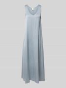 Drykorn Midikleid mit V-Ausschnitt Modell 'CENLA' in Hellblau, Größe 3...