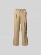 Closed Stoffhose mit Leinen-Anteil in Beige, Größe L