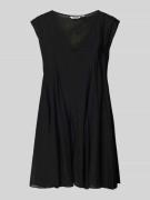 WEEKDAY Minikleid mit V-Ausschnitt Modell 'Nicki' in Black, Größe XS