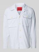 HUGO Regular Fit Hemdjacke mit Brustpattentaschen Modell 'Egalo' in He...