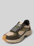 HUGO Sneaker mit Schnürung und Label-Detail in Oliv, Größe 45