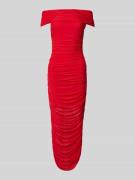 Forever New Abendkleid mit Off-Shoulder-Design in Rot, Größe 40