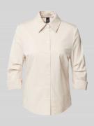 Marc Cain Hemdbluse mit Knopfleiste in Sand, Größe 42