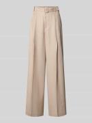 MOS MOSH Wide Leg Stoffhose mit Gürtel Modell 'ISSA INAH' in Sand, Grö...