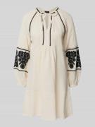 monari Minikleid mit Schlüsselloch-Ausschnitt in Sand, Größe 34