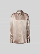 Filippa K Hemdbluse mit Knopfleiste in Taupe, Größe 36