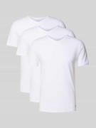 Tommy Hilfiger Slim Fit T-Shirt Set aus Baumwoll-Mix im 3er-Pack in We...