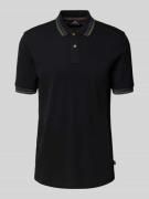 PAUL SMITH Regular Fit Poloshirt mit Knopfleiste in Black, Größe M