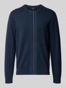 PAUL SMITH Strickpullover mit Woll-Anteil in Marine, Größe L