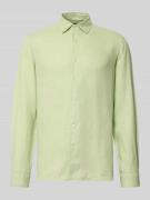 MCNEAL Leinenhemd mit Kentkragen in Mint, Größe L
