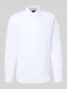 MCNEAL Leinenhemd mit Kentkragen in Weiss, Größe L