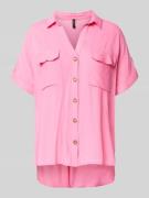 Vero Moda Regular Fit Hemdbluse aus reiner Viskose Modell 'BUMPY' in P...
