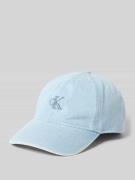 CK Calvin Klein Basecap aus reiner Baumwolle in Jeansblau, Größe 1