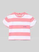 Tommy Hilfiger Teens Regular Fit T-Shirt aus reiner Baumwolle in Pink,...