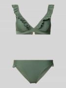 Shiwi Bikini-Set mit Rüschen Modell 'BOBBY' in Oliv, Größe 36