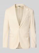 MCNEAL Slim Fit 2-Knopf-Sakko mit Leinen-Anteil in Beige, Größe 102