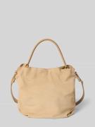 Hey Marly Handtasche aus Kalbsleder mit kurzem Tragegriff in Sand, Grö...