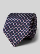 Blick Krawatte aus Seide mit Allover-Muster in Marine, Größe 1