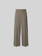 WON HUNDRED Wide Fit Stoffhose aus Viskose-Mix in Hellbraun, Größe 46