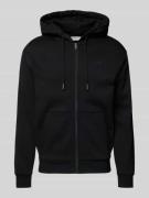Tom Tailor Denim Regular Fit Sweatjacke aus Baumwoll-Mix in BLACK, Grö...