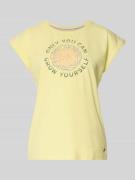 G.I.G.A. DX T-Shirt mit Statement-Print in Hellgelb, Größe 38