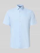 Jake*s Slim Fit Business-Hemd mit Kentkragen in Bleu, Größe 37/38