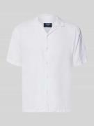 MCNEAL Regular Fit Leinenhemd mit Reverskragen in Weiss, Größe L