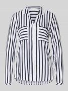 Christian Berg Woman Bluse aus Viskose mit Brusttaschen in Dunkelblau,...