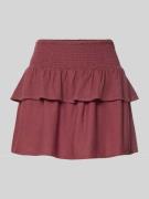 Only Ausgestellter Mini-Rock aus Viskose-Leinen-Mix Modell 'GOA' in Ma...