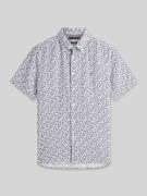 Tommy Hilfiger Regular Fit Kurzarmhemd in Offwhite, Größe L