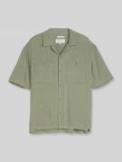 Tom Tailor Denim Freizeithemd aus Leinen-Mix in Mint, Größe L