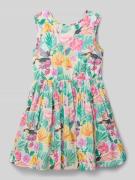 DANAMADE Kleid im Allover-Look mit Rundhalsausschnitt in Hellgruen, Gr...