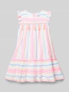 DANAMADE Kleid im Allover-Look mit Kappärmeln in Weiss, Größe 104