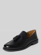 HUGO Tassel Loafer aus echtem Leder in Black, Größe 40