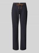 G.I.G.A. DX Stoffhose mit Bindegürtel und Eingrifftaschen in Dunkelbla...