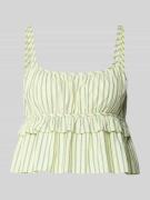 BOSS Orange Blusentop mit Volants in Hellgruen, Größe 34