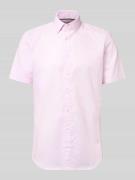 Jake*s Slim Fit Business-Hemd aus Baumwolle mit Kentkragen in Pink, Gr...